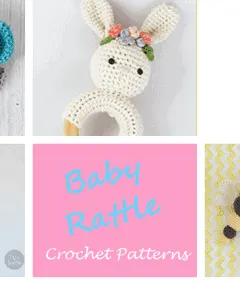 baby rattle Crochet Patterns - Cute Gifts - A More Crafty Life - baby blanket #crochet #crochetpattern #baby