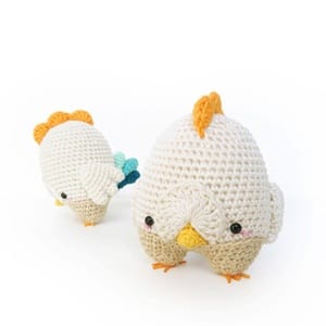 Easter crochet pattern- chicken crochet pattern pdf chick- amigurumi amorecraftylife.com #crochet #crochetpattern