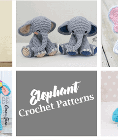 elephant crochet pattern- animal crochet pattern pdf - amigurumi amorecraftylife.com #crochet #crochetpattern