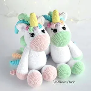 horse unicorn crochet pattern- crochet pattern pdf - amigurumi amorecraftylife.com #crochet #crochetpatter