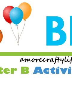 Letter B Activities - Preschool kid craft - amorecraftylife.com #preschool