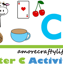 Letter C Activities - Preschool kid craft - amorecraftylife.com #preschool