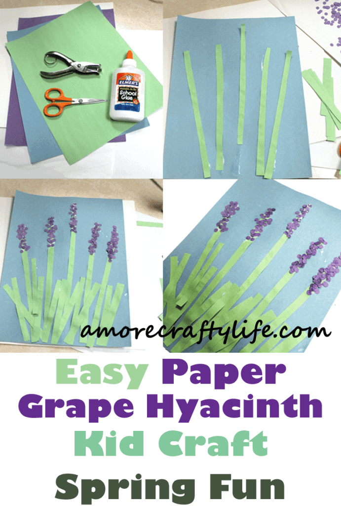 paper flower kid craft - spring flower kid crafts - crafts for kids - kid craft -#kidscraft #preschool #craftsforkids amorecraftylife.com