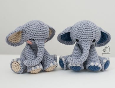 elephant crochet pattern- animal crochet pattern pdf - amigurumi amorecraftylife.com #crochet #crochetpattern