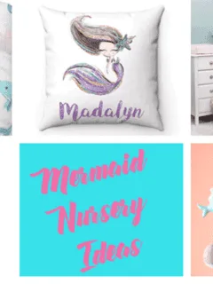 mermaid nursery idea - girl nursery theme - ocean nursery - amorecraftylife.com #baby #nursery #babygift