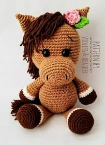 horse unicorn crochet pattern- crochet pattern pdf - amigurumi amorecraftylife.com #crochet #crochetpatter