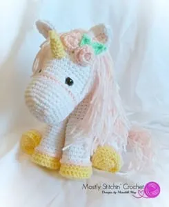 horse unicorn crochet pattern- crochet pattern pdf - amigurumi amorecraftylife.com #crochet #crochetpatter