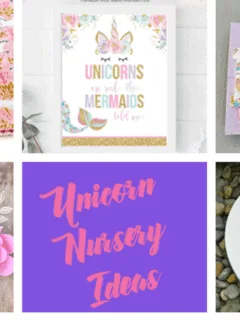 unicorn nursery idea - girl nursery theme - animal nursery - amorecraftylife.com #baby #nursery #babygift