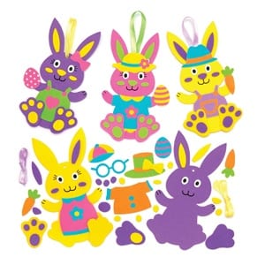 bunny kid crafts - easter kid crafts - arts and crafts activities -spring kid craft- amorecraftylife.com #kidscraft #craftsforkids #easter #preschool