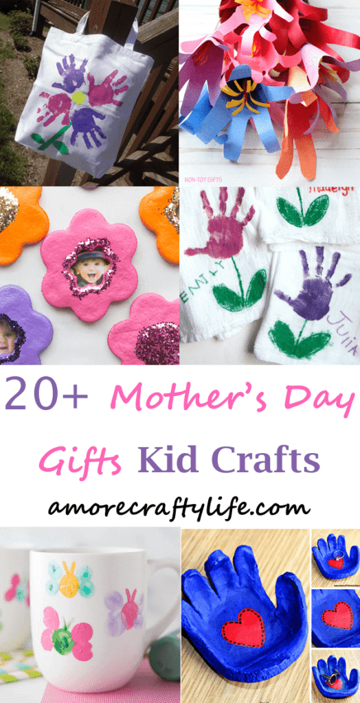 mothers day gift kid crafts -amorecraftylife.com #kidscraft #craftsforkids #preschool
