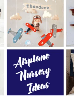 airplane nursery idea - boy nursery theme - amorecraftylife.com #baby #nursery #babygift