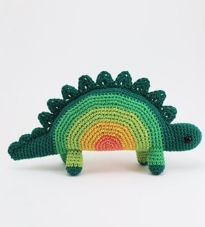 dinosaur crochet patterns - crochet pattern pdf - amorecraftylife.com #crochet #diy