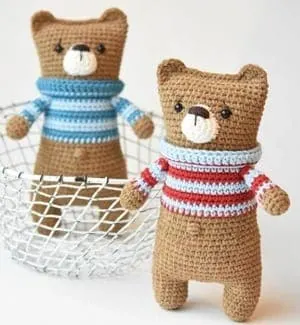 bear crochet patterns - crochet pattern pdf - amorecraftylife.com amigurumi #crochet #diy