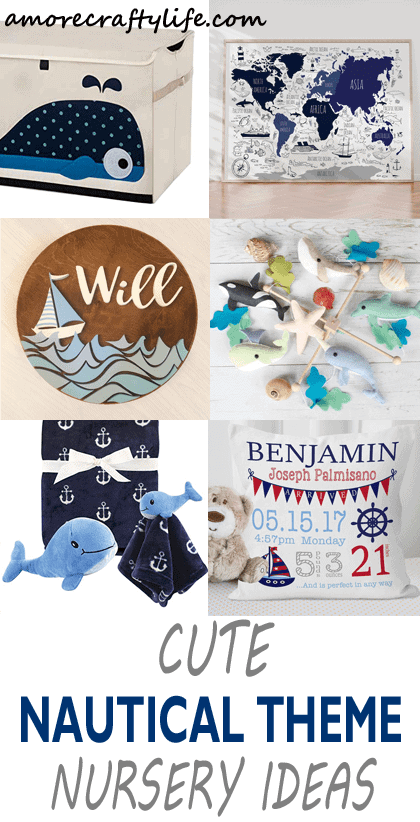 nautical nursery idea - ocean anchor - boy nursery theme - amorecraftylife.com #baby #nursery #babygift