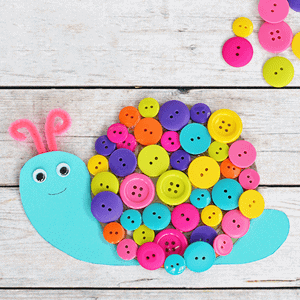 Make colorful and fun snail Kid Crafts - acraftylife.com #kidscrafts #craftsforkids #preschool