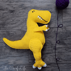 free dinosaur crochet pattern - free crochet pattern - amorecraftylife.com #crochet #crochetpattern #diy