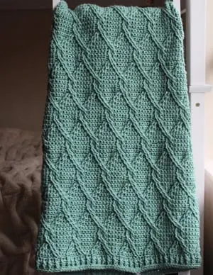 cable blanket crochet pattern - afghan crochet pattern - amorecraftylife.com #crochet #crochetpattern #diy