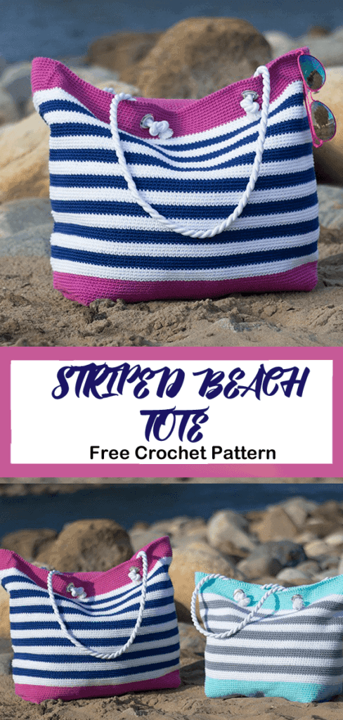 beach bag crochet pattern - free crochet pattern- pattern pdf - amorecraftylife.com #crochet #crochetpattern #freecrochetpattern