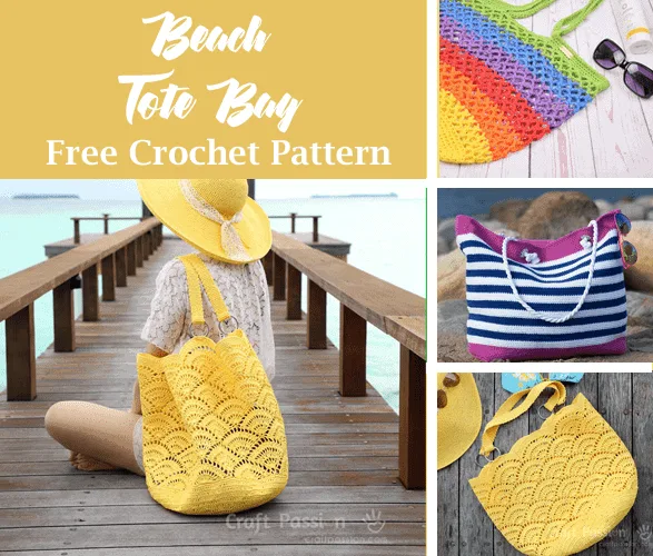 beach bag crochet pattern - free crochet pattern- pattern pdf - amorecraftylife.com #crochet #crochetpattern #freecrochetpattern