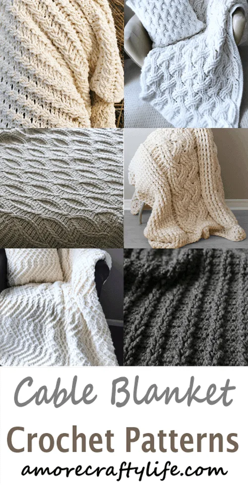 cable afghan & pillow crochet pattern -amorecraftylife.com #crochet #crochetpattern #diy