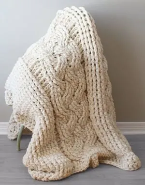 cable blanket crochet pattern - afghan crochet pattern - amorecraftylife.com #crochet #crochetpattern #diy