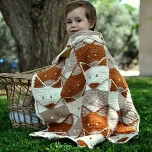 blanket fox crochet pattern - blanket crochet pattern - amorecraftylife.com #crochet #crochetpattern #diy