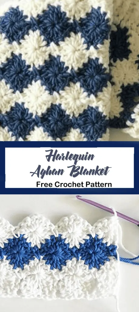 harlequin baby blanket free crochet pattern - bulky yarn- pattern pdf - amorecraftylife.com #crochet #crochetpattern #freecrochetpattern