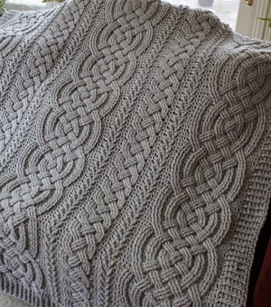 aran crochet blanket pattern free