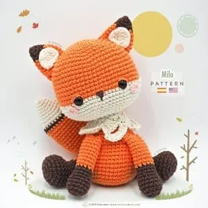 fox crochet pattern - amigurumi crochet pattern - amorecraftylife.com #crochet #crochetpattern #diy #amigurumi