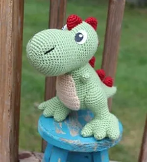 free dinosaur crochet pattern - free crochet pattern - amorecraftylife.com #crochet #crochetpattern #diy
