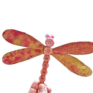 dragonfly Kid Crafts- amorecraftylife.com #kidscrafts #craftsforkids #preschool
