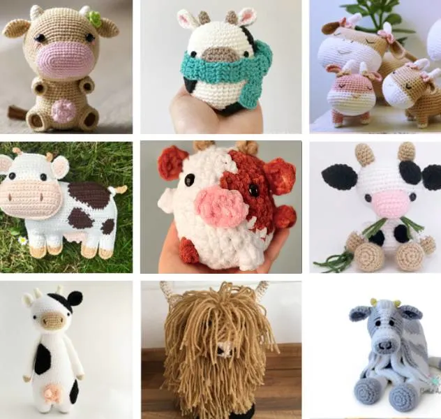 cow crochet pattern