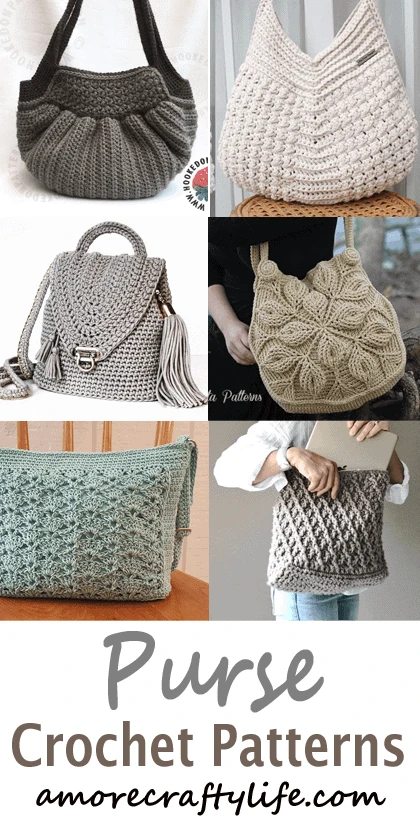 purse crochet pattern - handbag crochet pattern - amorecraftylife.com #bag #crochet #crochetpattern