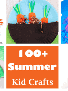 summer Kid Crafts- amorecraftylife.com #kidscrafts #craftsforkids #preschool