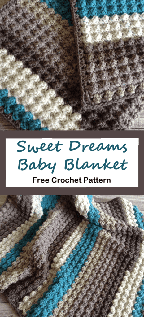 sweet dreams baby blanket crochet pattern - amorecraftylife.com #baby #crochet #crochetpattern #freecrochetpattern