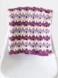 purple sweet dreams baby blanket crochet pattern - amorecraftylife.com #baby #crochet #crochetpattern #freecrochetpattern