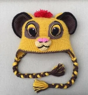 lion hat crochet patterns- hat crochet pattern- amigurumi amorecraftylife.com #crochet #crochetpattern #diy