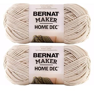 bernat maker home dec yarn cream