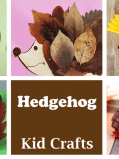hedgehog Kid Crafts- fall kid craft - amorecraftylife.com #kidscrafts #craftsforkids #preschool