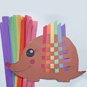 hedgehog Kid Crafts- fall kid craft - amorecraftylife.com #kidscrafts #craftsforkids #preschool