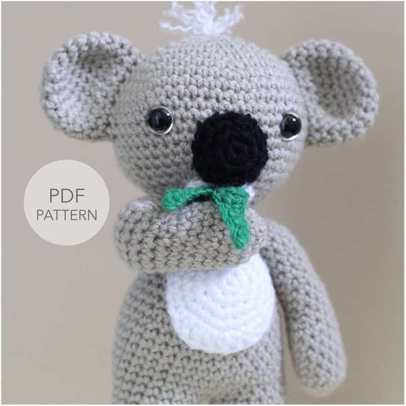 koala crochet patterns- - amigurumi amorecraftylife.com #crochet #crochetpattern #diy