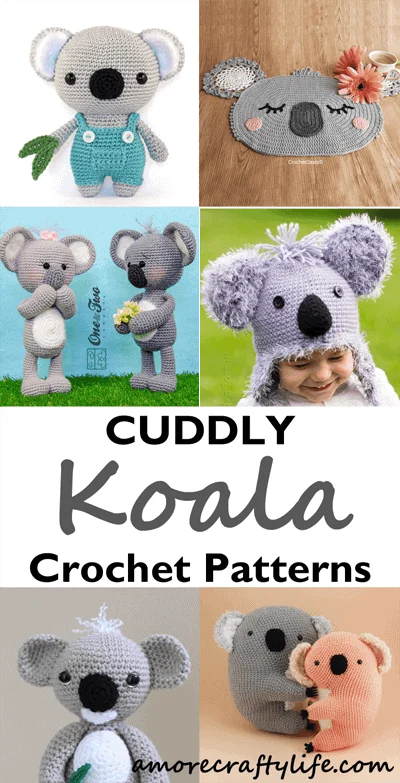 koala crochet patterns- - amigurumi crochet koala pattern - amorecraftylife.com #crochet #crochetpattern #diy