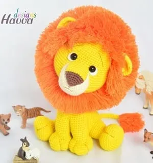 lion crochet patterns- toy crochet pattern- amigurumi amorecraftylife.com #crochet #crochetpattern #diy