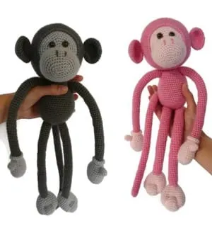monkey crochet patterns- toy crochet pattern- amigurumi amorecraftylife.com #crochet #crochetpattern #diy