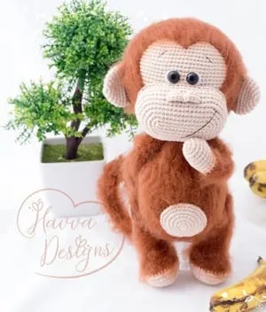 monkey crochet patterns- toy crochet pattern- amigurumi amorecraftylife.com #crochet #crochetpattern #diy