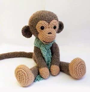 monkey crochet patterns- toy crochet pattern- amigurumi PDF acraftylife.com #crochet #crochetpattern #diy