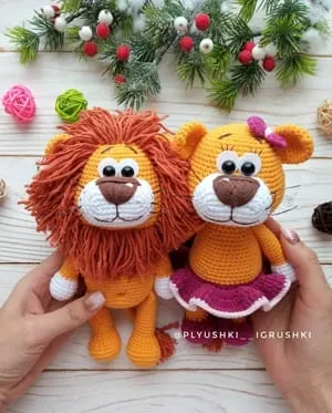 lion crochet patterns- toy crochet pattern- amigurumi amorecraftylife.com #crochet #crochetpattern #diy