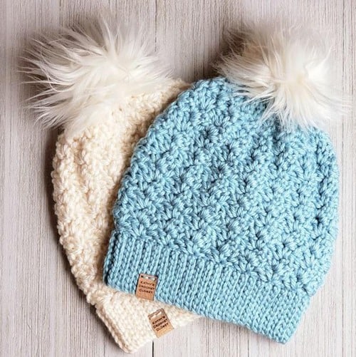 bulky hat crochet patterns- winter hat crochet pattern- bulky yarn - amorecraftylife.com #crochet #crochetpattern #diy