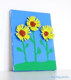 sunflower kid craft - amorecraftylife.com #kidscrafts #craftsforkids #preschool