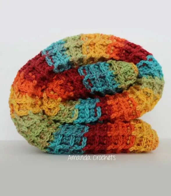 free waffle baby blanket crochet pattern - amorecraftylife.com #baby #crochet #crochetpattern #freecrochetpattern